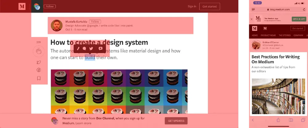 medium is hard to manage and customize