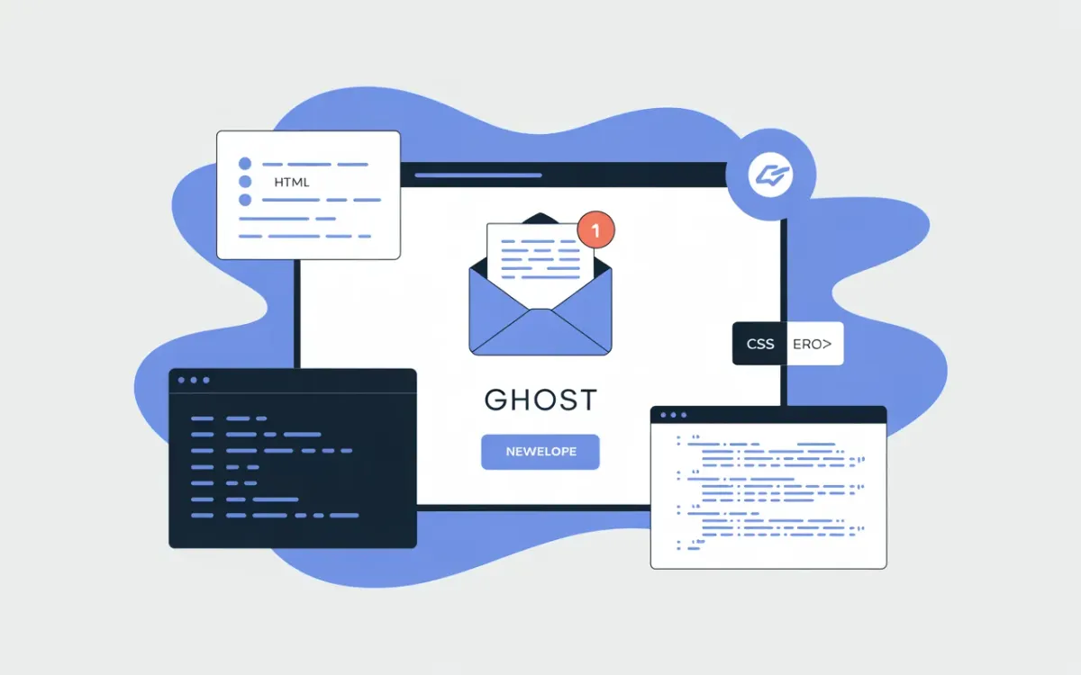 Ghost CMS newsletter HTML CSS email client compatibility guide